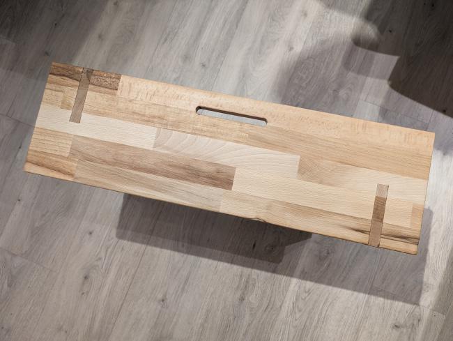 Draufsicht auf die Ablage.